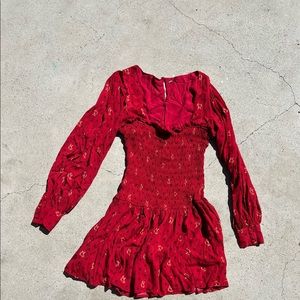 Free People Red Dress